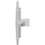 Conjunto USB 2A - Entrada 110Vca/240Vca 50/60Hz <0,1A Saída 5Vca 2A Potencia 10W com placa Horizontal Petra (40916H) - Linha Petra