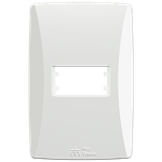 Placa 4X2 para 1 Módulo Horizontal Petra (82001H)