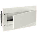 Caixa Vision de Embutir com Porta Branca para 18 Disjuntores DIN ou 12 Disjuntores NEMA e com 2 Barramentos de Neutro ou Terra (VD18PD)