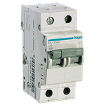 MU206A - Disjuntor IEC, 2 Polos, 6A, Curva C, 6kA (A90247)