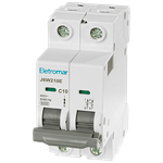 J6W210E - Disjuntor Bipolar IEC, 2P, 10A, Curva C, 6kA (E89965)