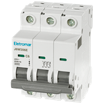 J6W306E - Disjuntor IEC, 3 Polos, 6A, Curva C, 6kA (E89976)