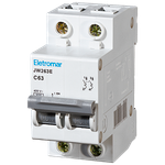 JW263E - Disjuntor Bipolar IEC, 2P, 63A, Curva C, 3kA (E89137)