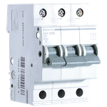 MW306E - Disjuntor IEC, 3 Polos, 6A, Curva C, 3kA, MW by Hager (MW306E)