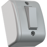 Interruptor Externo Simples 10A/250Vca Cinza (30005)