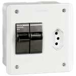 Caixa MultiLig Embutir com Disjuntor NEMA 2 Polos, 20A + Tomada 20A (ML220-NE)