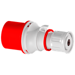 Plugue Industrial, 3P+N+T, 16A, 6h, 380/440Vca, 50/60Hz, Vermelho, IP44 (E5076)
