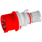 Plugue Industrial, 3P+N+T, 16A, 6h, 380/440Vca, 50/60Hz, Vermelho, IP44 (E5076)