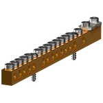 Barramento Neutro e/ou Terra 1x25mm² + 7x16mm² + 7x10mm²