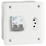 Caixa MultiLig Embutir com Disjuntor DIN 2 Polos, 20A + Tomada 20A (ML220-IE)