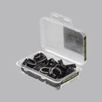 Fixador para Cabo Coaxial 10mm Preto com Prego de Aço Maletinha 20 Peças (93021)