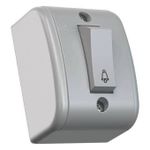Pulsador Externo para Campainha 10A/250Vca Cinza (30007)