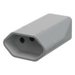 Prolongador Fêmea 2P+T 10A/250Vca Cinza (39009)