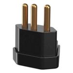 Plugue Forte 90º 2P+T 20A, 250Vca Preto (39065)