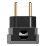 Plugue Forte 90º 2P 10A/250Vca Preto (39041)