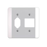 Placa 4X4 para 1 Tomada + 2 Seções Clássica (39097)