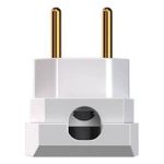 Plugue Forte 90º 2P 10A/250Vca Branco (39181)