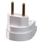 Plugue Forte 90º 2P 10A/250Vca Branco (39181)