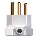 Plugue Forte 90º 2P+T 20A, 250Vca Branco (39183)