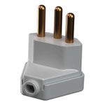 Plugue Forte 90º 2P+T 20A, 250Vca Cinza (39064)