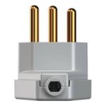 Plugue Forte 90º 2P+T 20A, 250Vca Cinza (39064)