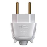 Plugue 180º 2P NBR 14136 20A, 250Vca Branco (39221)