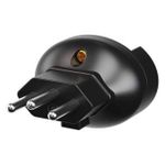 Adaptador Universal 2P+T para Tomada NBR 14136 10A/250Vca Preto (39170)