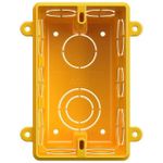 Caixa de Passagem Elétrica 4X2 Retangular Amarela (73009)
