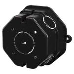 Caixa de Passagem Elétrica 3X3 Octogonal Preta (73026)