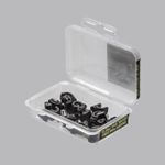 Fixador para Cabo Coaxial 6mm Preto com Prego de Aço Maletinha 20 Peças (93009)