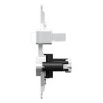1 Interruptor Simples 10A + 1 Tomada 2P+T 20A, 250Vca sem placa Milleniun (39206)