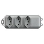 Tomada em Barra 3S 2P+T 20A/250Vca Cinza (39786)