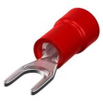 Terminal Garfo Isolado 0,5-1,5mm² M4 Vermelho - Maleta com 20 Unidades (93055)