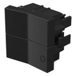 Módulo Interruptor Bipolar Simples 10A/250Vca Engate Convencional Preto Brilho (85043)