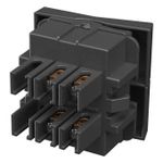 Módulo Interruptor Bipolar Simples 10A/250Vca Engate Convencional Preto Brilho (85043)