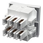 Módulo Interruptor Bipolar Paralelo 10A/250Vca Engate Convencional Branco Fosco (80103)