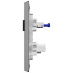 1 Interruptor Simples 10A Engate Rápido + 1 Tomada 2P+T 20A, 250Vca com placa Rapid Preta (39561)
