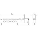 Barramento para Neutro e/ou Terra 1x25mm² + 3x16mm² + 4x10mm²