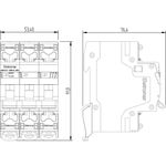 MW310E - Disjuntor IEC, 3 Polos, 10A, Curva C, 3kA, Inviole (E89542)