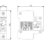 JW120E - Disjuntor IEC, 1 Polo, 20A, Curva C, 3kA (E89118)