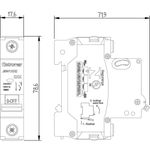 J6W140E - Disjuntor Monopolar  IEC ( 1 Polo), 40A, Curva C, 6kA (E89958)