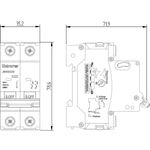 J6W220E - Disjuntor Bipolar IEC, 2P, 20A, Curva C, 6kA (E89967)