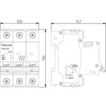 J6W370E - Disjuntor IEC, 3 Polos, 70A, Curva C, 6kA (E89985)
