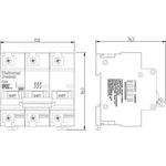 JTW3125E - Disjuntor IEC, 3 Polos 125A, Curva C, 6kA (E89033)