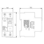 J6D225P - Interruptor Diferencial, 2 Polos, Classe AC, 25A, 6kA 30mA (E90361)