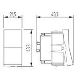 Módulo Interruptor Simples 10A/250Vca Engate Rápido Branco Brilho (81042)
