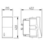 Módulo Pulsador Campainha 10A/250Vca Engate Rápido Preto Brilho (85003)