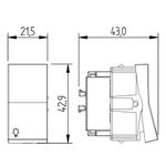 Módulo Pulsador Minuteria 10A/250Vca Engate Rápido Branco Brilho (81045)