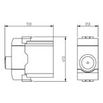 Módulo Dimmer Eletrônico Branco Brilho para LED/Incandescente 110Vca/220Vca - 300W – 50/60Hz (80022)