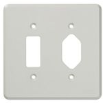 Placa 4X4 para 1 Tomada + 1 Seção Clássica (39097)